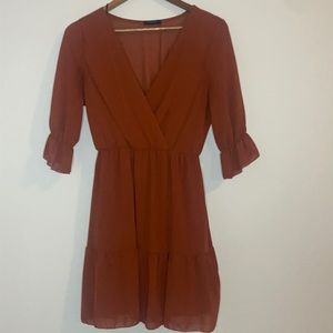 Burnt orange fall dress Juniors L